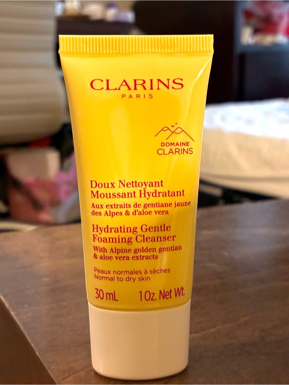 Clarins Hydrating Gentle Foaming Face Cleanser for Normal to Dry Skin 30ml